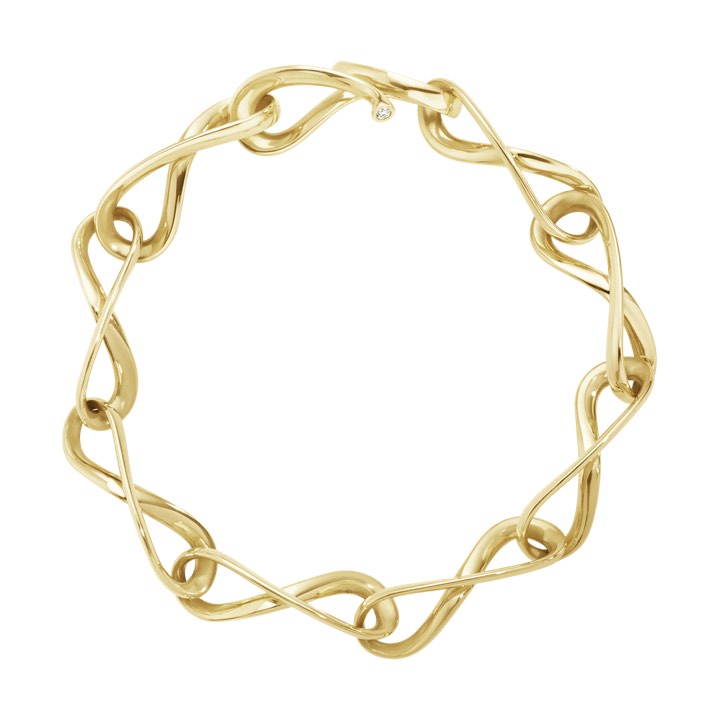 INFINITY Armbänder Gold Diamant 0.03 ct in der Gruppe Armbänder / Diamantarmbänder bei SCANDINAVIAN JEWELRY DESIGN (10013692)