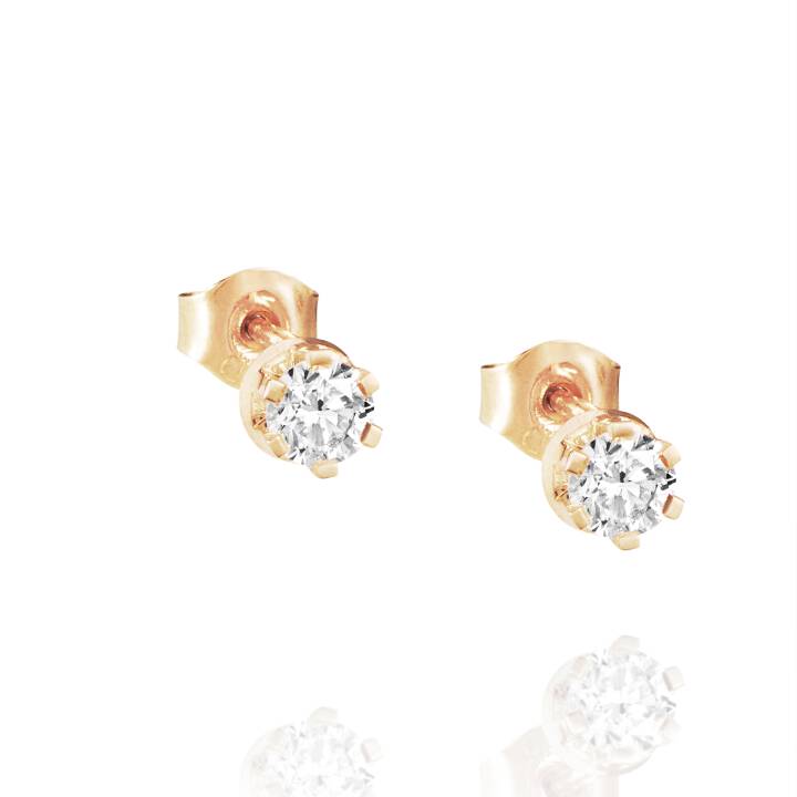 Crown & Stars Ohrring 0.60ctw Gold in der Gruppe Ohrringe / Diamantohrringe bei SCANDINAVIAN JEWELRY DESIGN (12-101-02053-0000)