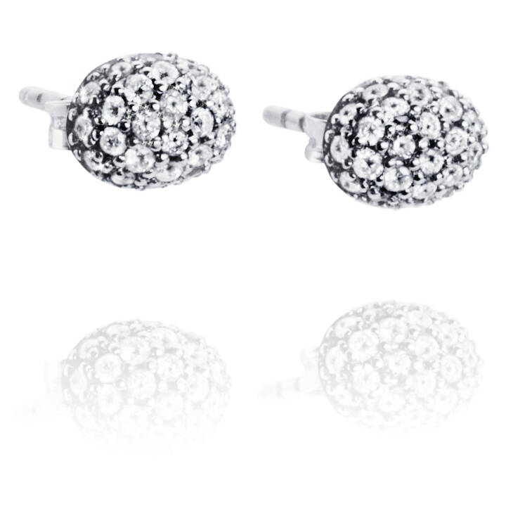 Love Bead - Diamonds Ohrring Weißgold in der Gruppe Ohrringe / Diamantohrringe bei SCANDINAVIAN JEWELRY DESIGN (12-102-00454-0000)