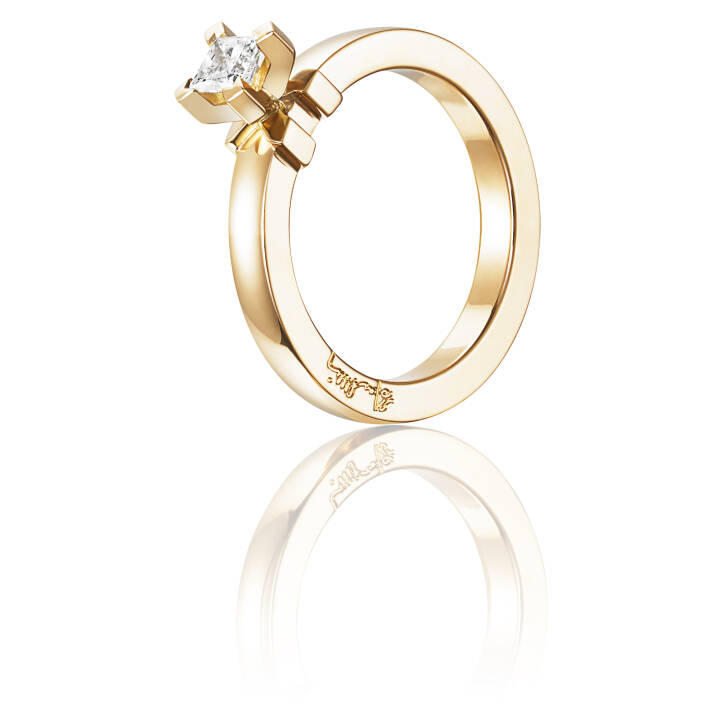 Dolce weiße Princess 0.30 ct diamant Ring Gold in der Gruppe Ringe bei SCANDINAVIAN JEWELRY DESIGN (13-101-01105)