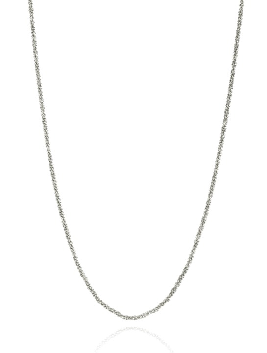 Roof plain Halsketten Silber 39-44 cm in der Gruppe Halsketten / Silberhalsketten bei SCANDINAVIAN JEWELRY DESIGN (1721110001)