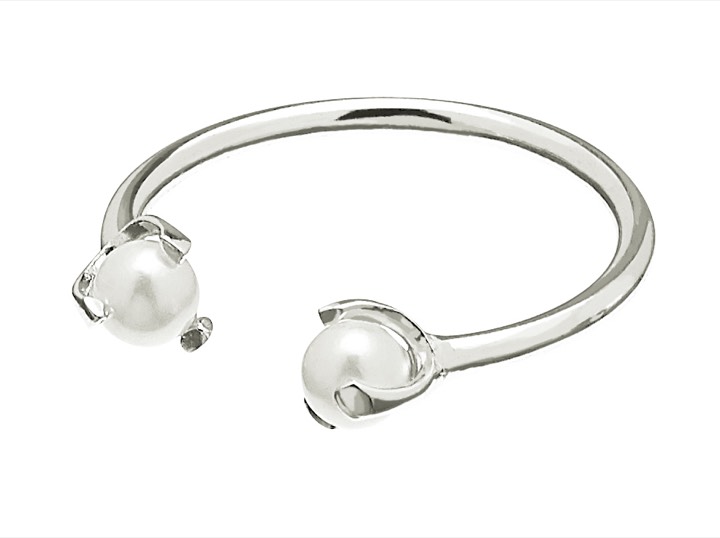 Pearl small ring ONE SIZE Silber in der Gruppe Ringe / Perlenringe bei SCANDINAVIAN JEWELRY DESIGN (1816471002)