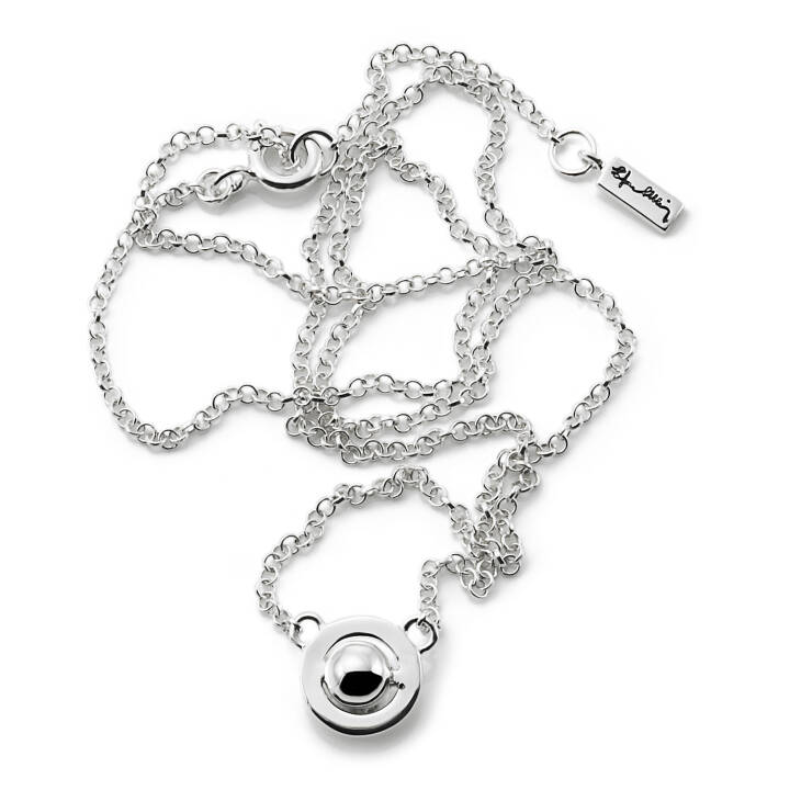 Mini Planet Halsketten Silber 42-45 cm in der Gruppe Halsketten / Silberhalsketten bei SCANDINAVIAN JEWELRY DESIGN (10-100-00563-4245)