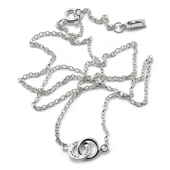 Product Image for Efva Attling Mini Twosome Halsketten Silber 42-45 cm
