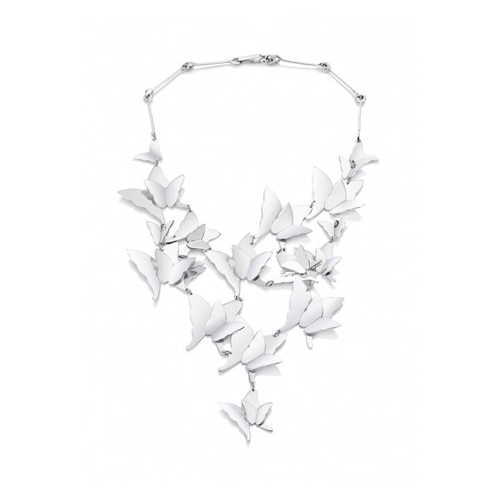 Miss Butterfly Heaven Collier Halsketten Silber in der Gruppe Halsketten / Silberhalsketten bei SCANDINAVIAN JEWELRY DESIGN (10-100-00609-0000)
