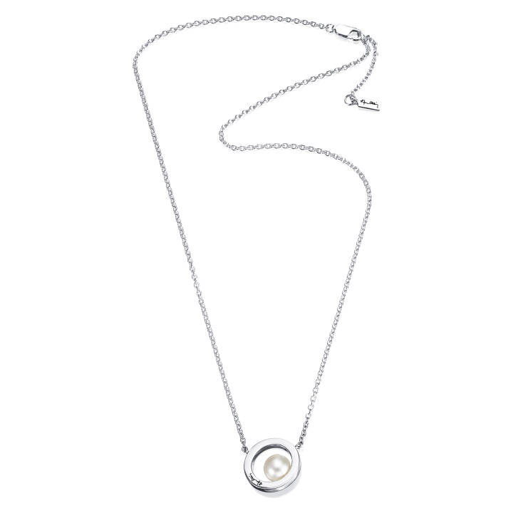 60's Pearl Halsketten Silber 42-45 cm in der Gruppe Halsketten / Silberhalsketten bei SCANDINAVIAN JEWELRY DESIGN (10-100-01186-4245)