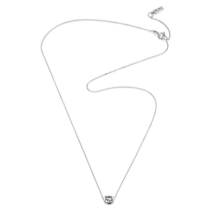 Mini Me Sans Peur Halsketten Silber 42-45 cm in der Gruppe Halsketten / Silberhalsketten bei SCANDINAVIAN JEWELRY DESIGN (10-100-01282-4245)