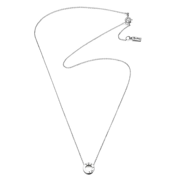 Mini Me You & Me Halsketten Silber 42-45 cm in der Gruppe Halsketten / Silberhalsketten bei SCANDINAVIAN JEWELRY DESIGN (10-100-01284-4245)