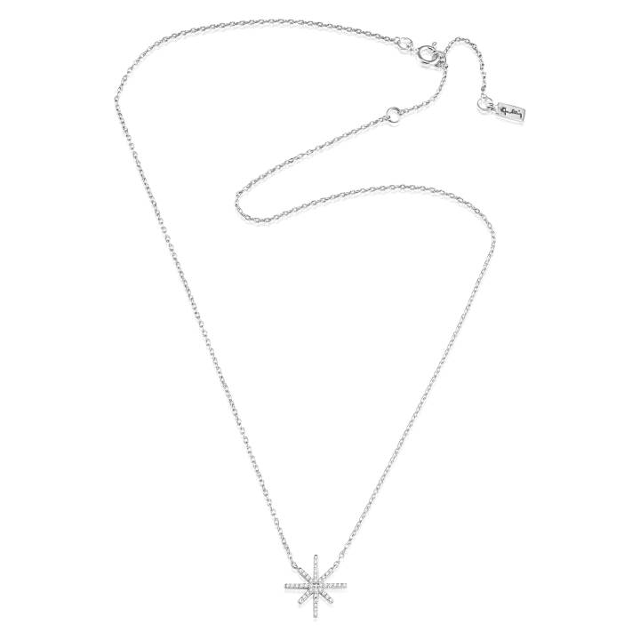 Beam & Stars Single Halsketten Silber 42-45 cm in der Gruppe Halsketten / Silberhalsketten bei SCANDINAVIAN JEWELRY DESIGN (10-100-01954-4245)