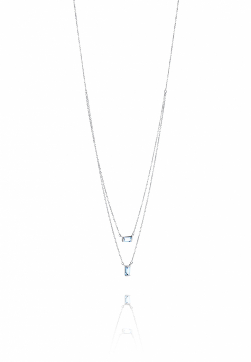 A Macaron Dream Stud Halsketten Silber 40-45 cm in der Gruppe Halsketten / Silberhalsketten bei SCANDINAVIAN JEWELRY DESIGN (10-100-01987-4045)