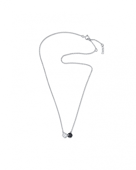Product Image for Efva Attling The Storm & I Halsketten Silber Crystal Q./Onyx 40-45 cm