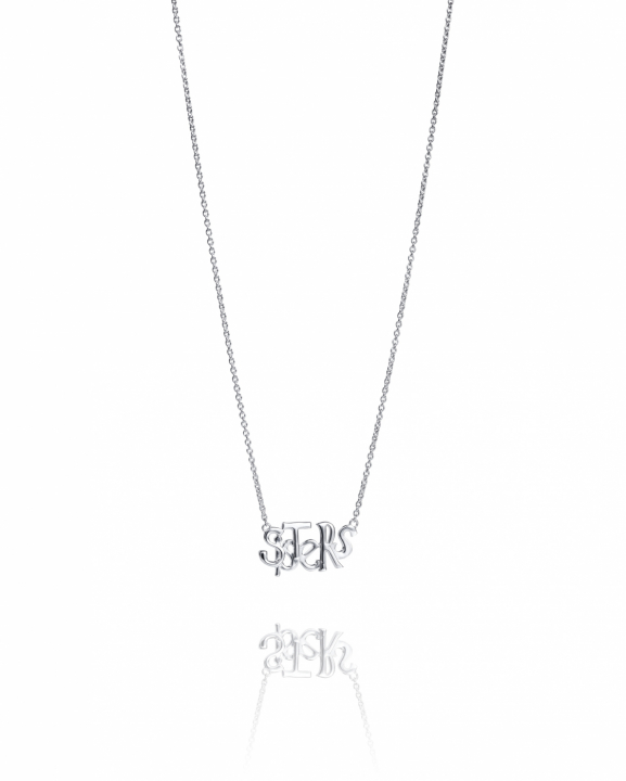 Sisters Halsketten Silber in der Gruppe Halsketten / Silberhalsketten bei SCANDINAVIAN JEWELRY DESIGN (10-100-02134-4045)