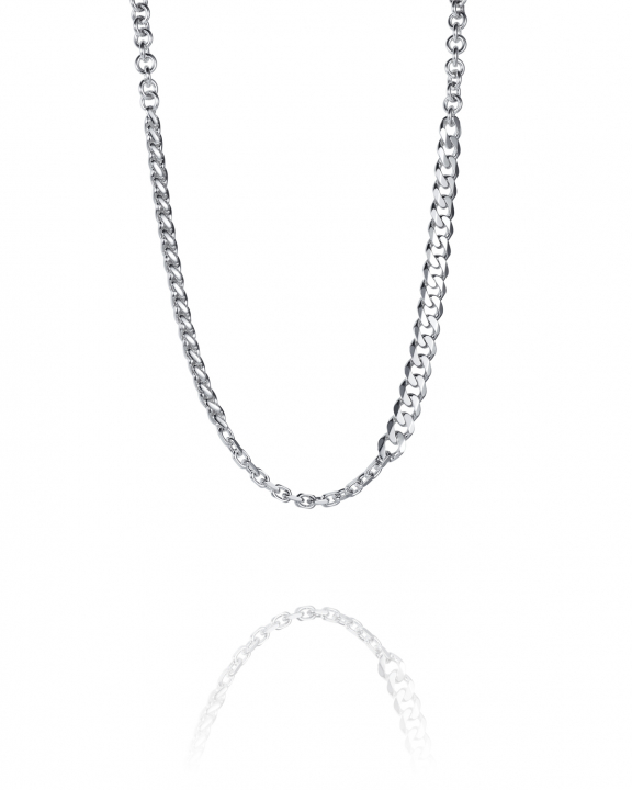 Rock My Chain Necklace in der Gruppe Halsketten / Silberhalsketten bei SCANDINAVIAN JEWELRY DESIGN (10-100-02178-0000)