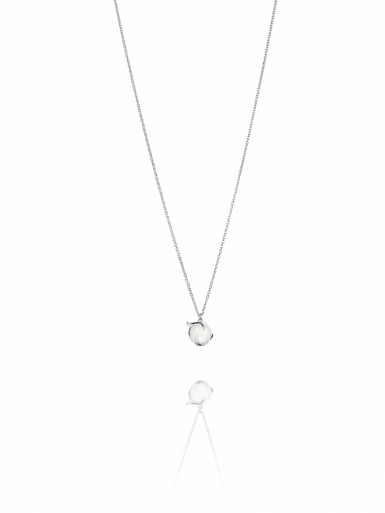 Frö Necklace Silver in der Gruppe Halsketten / Silberhalsketten bei SCANDINAVIAN JEWELRY DESIGN (10-100-02341-4045)