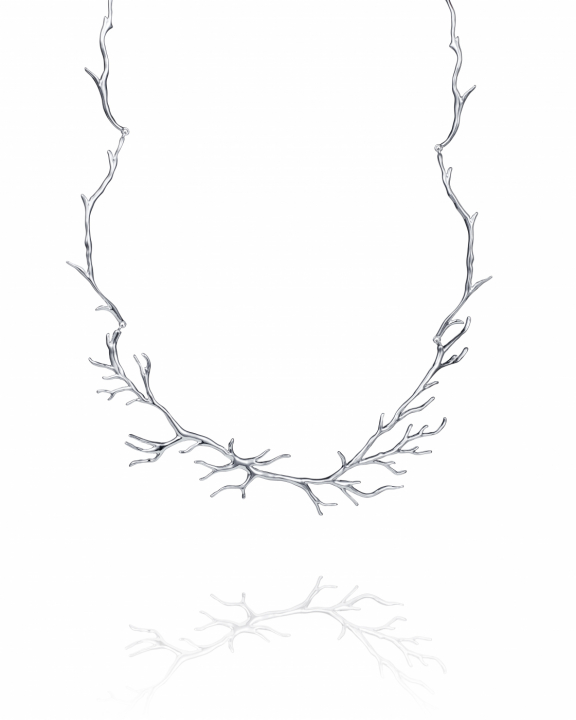Roots Collier Silver in der Gruppe Halsketten / Silberhalsketten bei SCANDINAVIAN JEWELRY DESIGN (10-100-02354-0042)