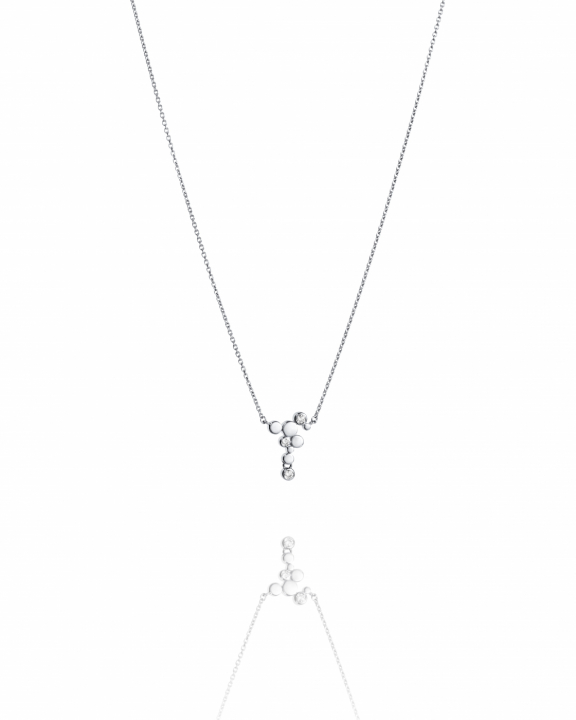 Little Champagne Necklace Silver in der Gruppe Halsketten / Silberhalsketten bei SCANDINAVIAN JEWELRY DESIGN (10-100-02369-4045)