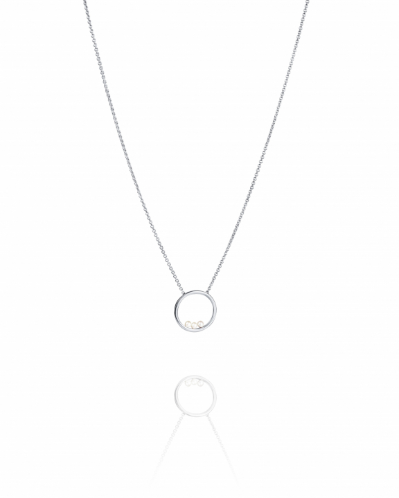 Roller coaster Necklace Silver in der Gruppe Halsketten / Silberhalsketten bei SCANDINAVIAN JEWELRY DESIGN (10-100-02378-4045)