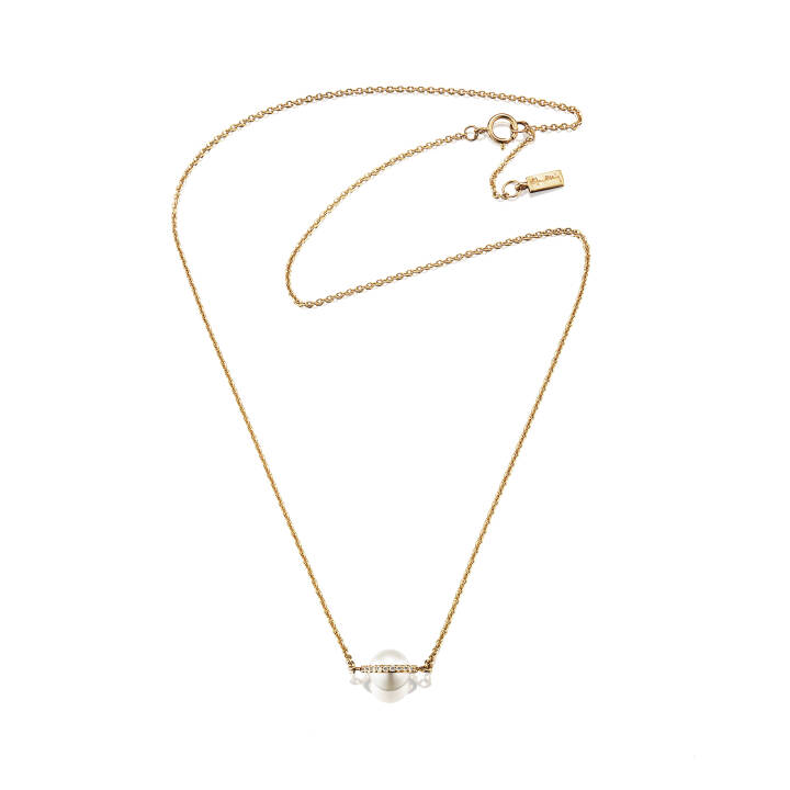 Day Pearl & Stars Halsketten Gold in der Gruppe Halsketten / Diamanthalsketten bei SCANDINAVIAN JEWELRY DESIGN (10-101-01006)