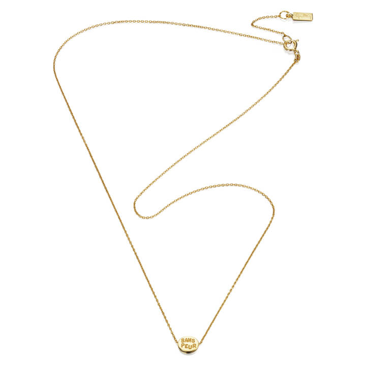 Mini Me Sans Peur Halsketten Gold 42-45 cm in der Gruppe Halsketten / Goldhalsketten bei SCANDINAVIAN JEWELRY DESIGN (10-101-01282-4245)