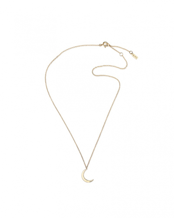 Pencez Moon Halsketten Gold 40-45 cm in der Gruppe Halsketten / Goldhalsketten bei SCANDINAVIAN JEWELRY DESIGN (10-101-02098-4045)