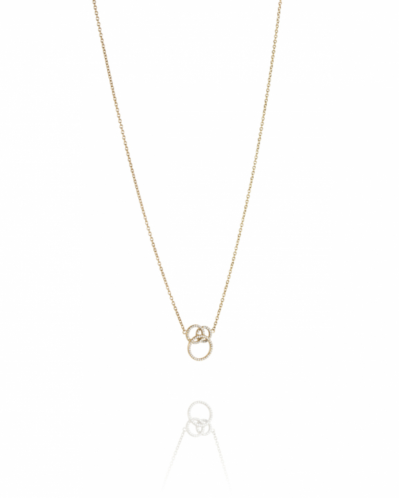 Bubbles & Stars Halsketten Gold in der Gruppe Halsketten / Diamanthalsketten bei SCANDINAVIAN JEWELRY DESIGN (10-101-02160-4045)