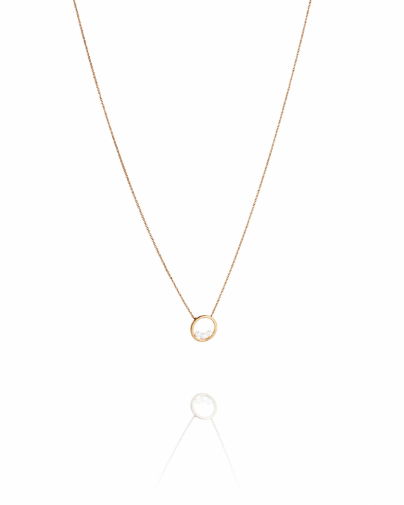 Little roller coaster Necklace Gold in der Gruppe Halsketten / Goldhalsketten bei SCANDINAVIAN JEWELRY DESIGN (10-101-02376-4045)