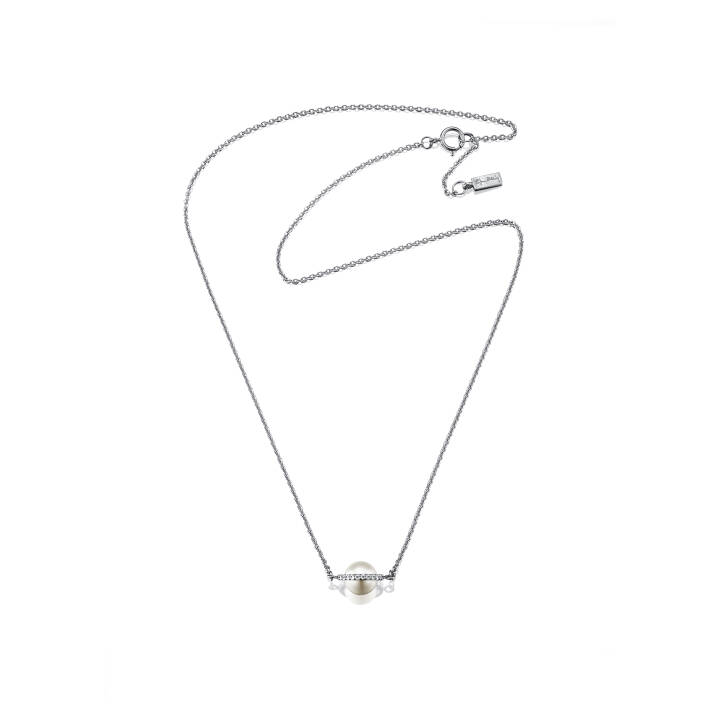 Day Pearl & Stars Halsketten Weißgold in der Gruppe Halsketten / Diamanthalsketten bei SCANDINAVIAN JEWELRY DESIGN (10-102-01006)