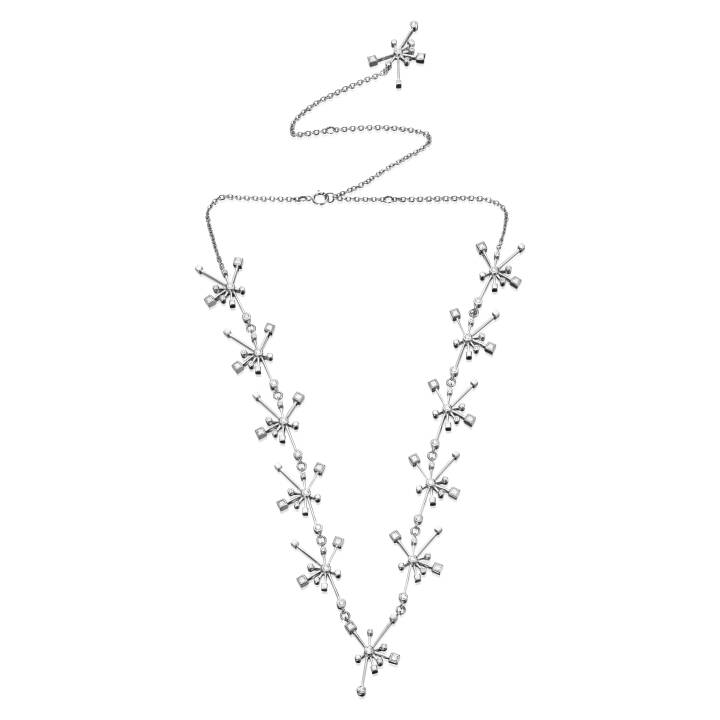 Kaboom & Stars Collier Halsketten Weißgold in der Gruppe Halsketten / Weißgoldhalsketten bei SCANDINAVIAN JEWELRY DESIGN (10-102-01311-0000)