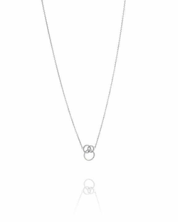 Bubbles & Stars Halsketten Weißgold in der Gruppe Halsketten / Diamanthalsketten bei SCANDINAVIAN JEWELRY DESIGN (10-102-02160-4045)