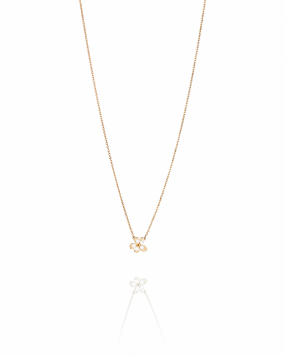 Forget-Me-Not Necklace Goldplated Silver in der Gruppe Ohrringe / Perlenohrringe bei SCANDINAVIAN JEWELRY DESIGN (10-108-02345-4045)