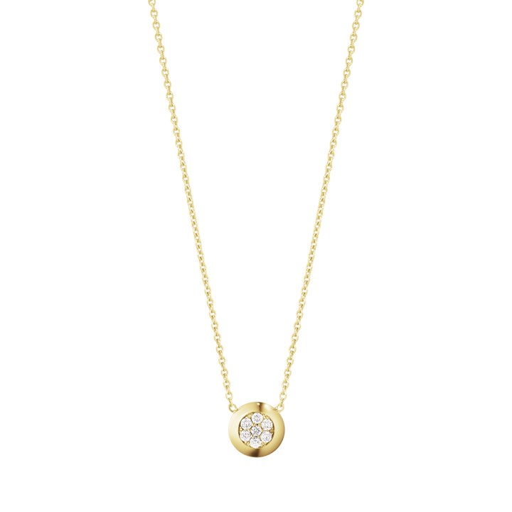 AURORA Hängeschmuck Gold Diamant PAVÉ 0.10 ct in der Gruppe Halsketten / Diamanthalsketten bei SCANDINAVIAN JEWELRY DESIGN (10002181)