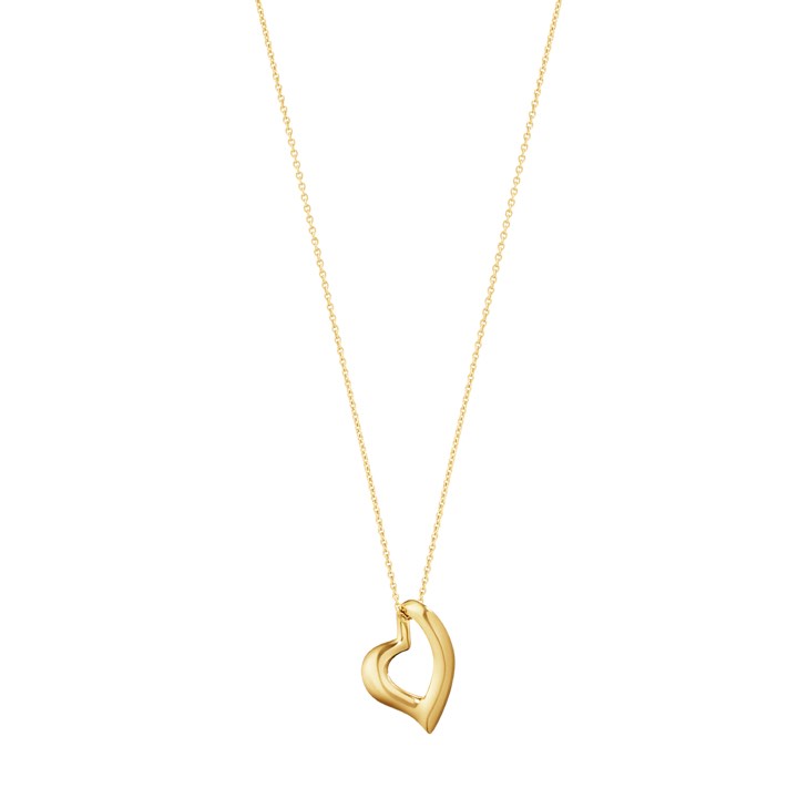 HEART Hängeschmuck Gold in der Gruppe Halsketten / Goldhalsketten bei SCANDINAVIAN JEWELRY DESIGN (10012162)