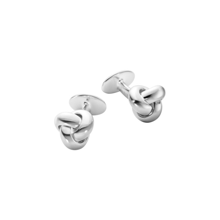 MEN'S CLASSIC KNOT manschettknappar Silber in der Gruppe Accessoires bei SCANDINAVIAN JEWELRY DESIGN (10017110)