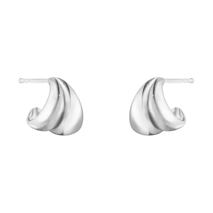 CURVE SMALL Ohrring Silber in der Gruppe Ohrringe / Silberohrringe  bei SCANDINAVIAN JEWELRY DESIGN (10017500)