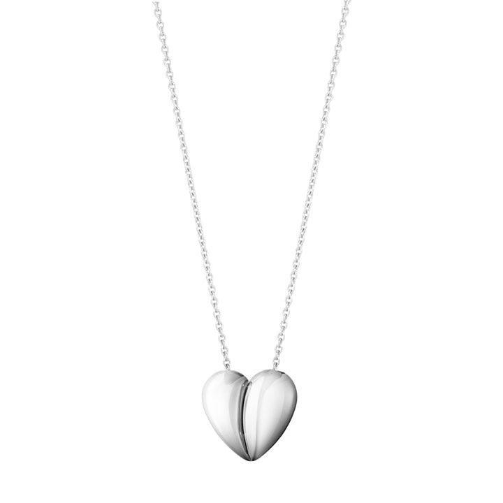 CURVE HEART Hängeschmuck STERLING Silber in der Gruppe Last Chance / Halsketten bei SCANDINAVIAN JEWELRY DESIGN (10017504)
