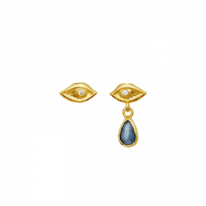 Louise Earrings Gold in der Gruppe Ohrringe / Goldohrringe bei SCANDINAVIAN JEWELRY DESIGN (10040A)