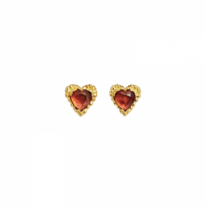 Lina Rosa Earrings Gold in der Gruppe Ohrringe / Goldohrringe bei SCANDINAVIAN JEWELRY DESIGN (10048A)