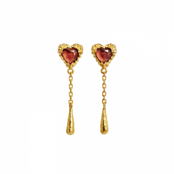 Lady Earrings Gold in der Gruppe Ohrringe / Goldohrringe bei SCANDINAVIAN JEWELRY DESIGN (10050A)