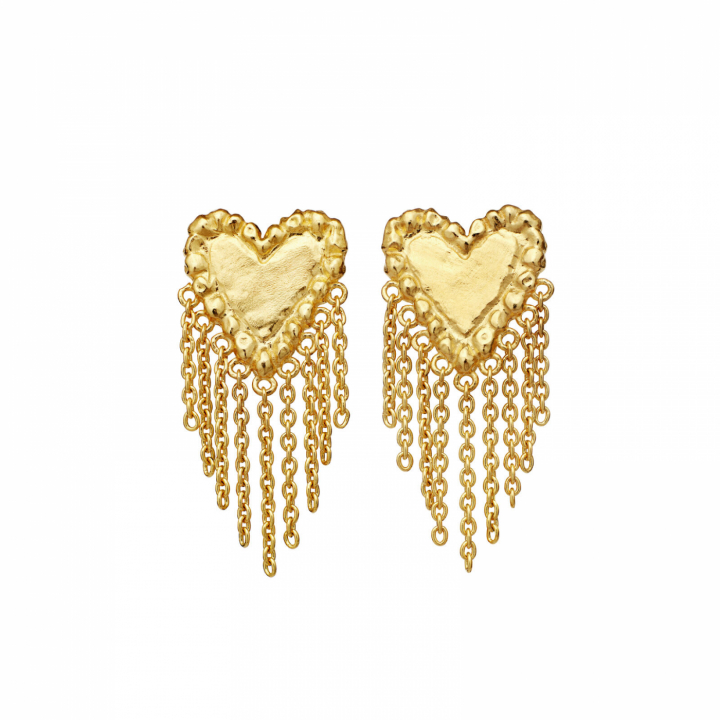 Giulietta Örhängen Gold in der Gruppe Ohrringe / Goldohrringe bei SCANDINAVIAN JEWELRY DESIGN (10052A)