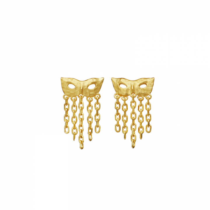 Celare Earrings Gold in der Gruppe Ohrringe / Goldohrringe bei SCANDINAVIAN JEWELRY DESIGN (10057A)