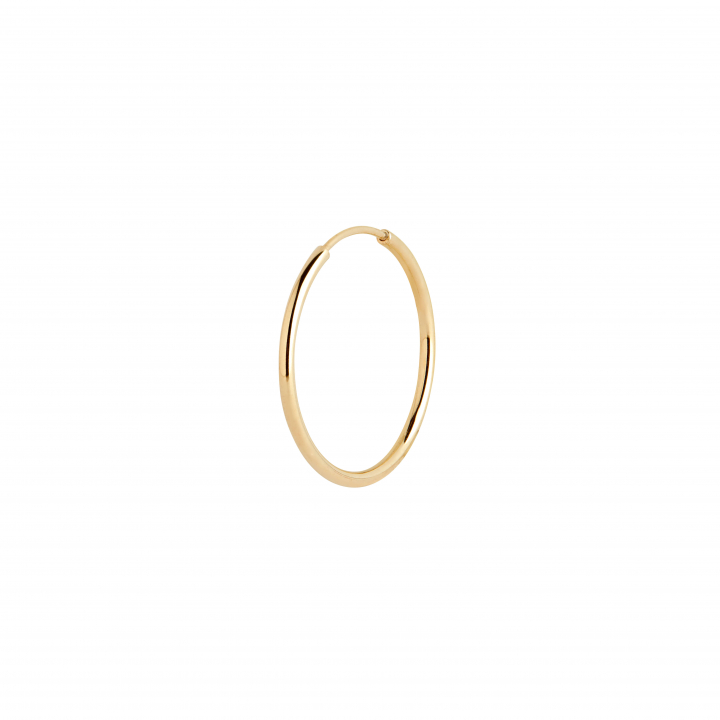 Senorita 20 Hoops Goldplated Silver (Pair) in der Gruppe Ohrringe / Goldohrringe bei SCANDINAVIAN JEWELRY DESIGN (100703YG-20)