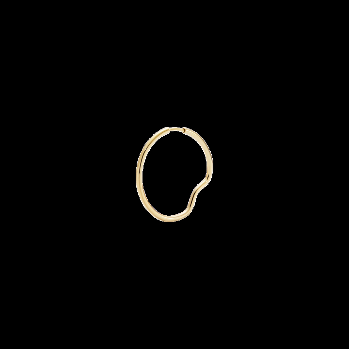 Copenhagen 25 Hoop Goldplated Silver in der Gruppe Ohrringe / Goldohrringe bei SCANDINAVIAN JEWELRY DESIGN (101032YG-25)