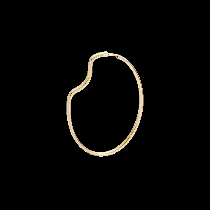 Copenhagen 50 Hoop Goldplated Silver in der Gruppe Ohrringe / Goldohrringe bei SCANDINAVIAN JEWELRY DESIGN (101032YG-50)