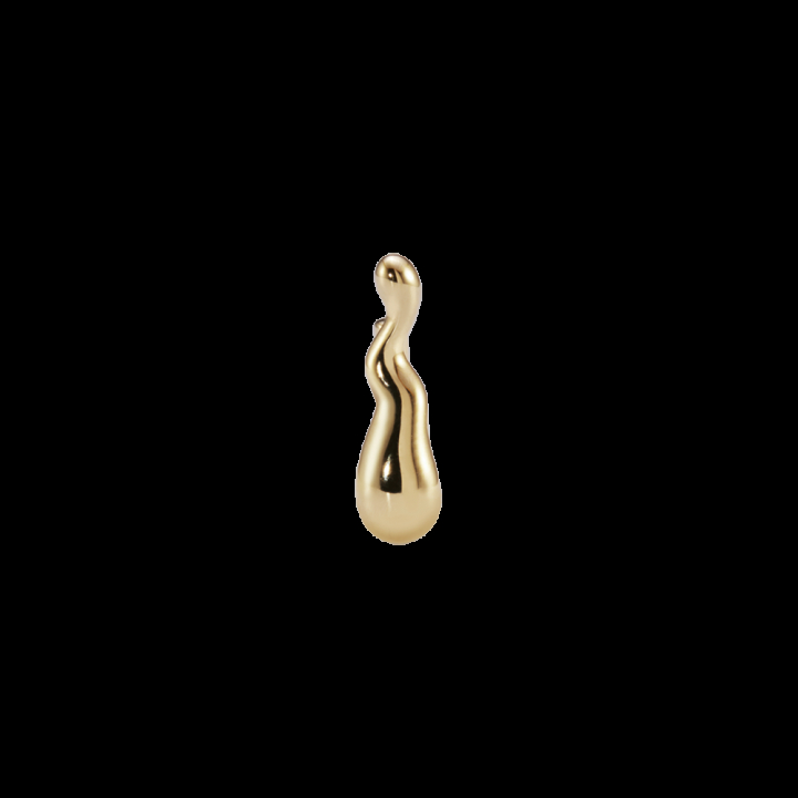 Warschauer Huggie Gold in der Gruppe Ohrringe / Goldohrringe bei SCANDINAVIAN JEWELRY DESIGN (101053YG)