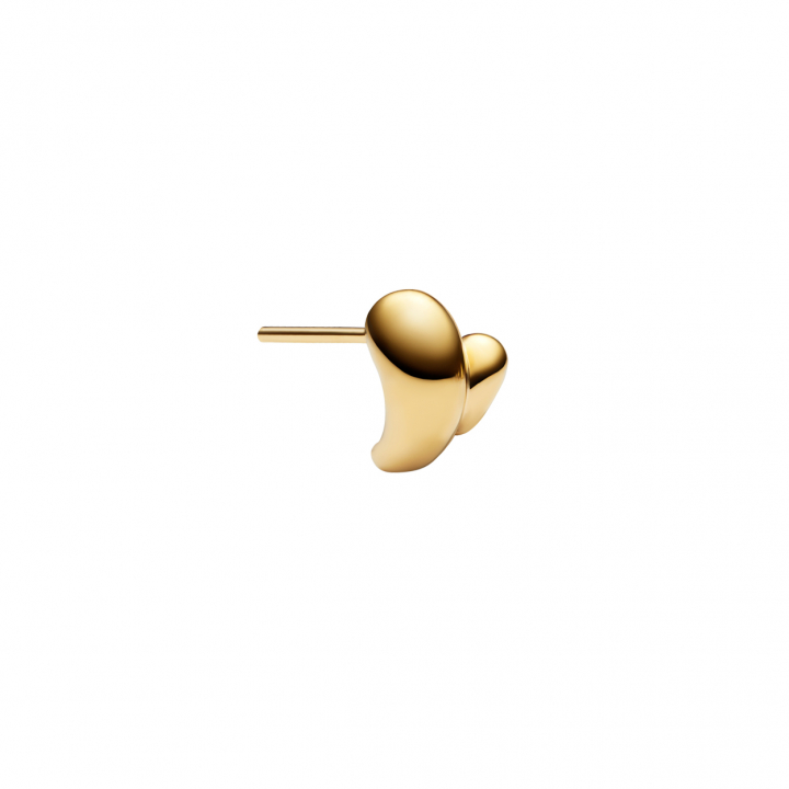 Sagene Trail Stud Goldplated SilverSagene Trail Stud Goldplated Silver Left (one) in der Gruppe Ohrringe / Goldohrringe bei SCANDINAVIAN JEWELRY DESIGN (101091YG-LE)