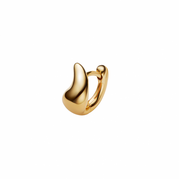 Sagene Trail Huggie Gold Right (one) in der Gruppe Ohrringe / Goldohrringe bei SCANDINAVIAN JEWELRY DESIGN (101104YG-RI)