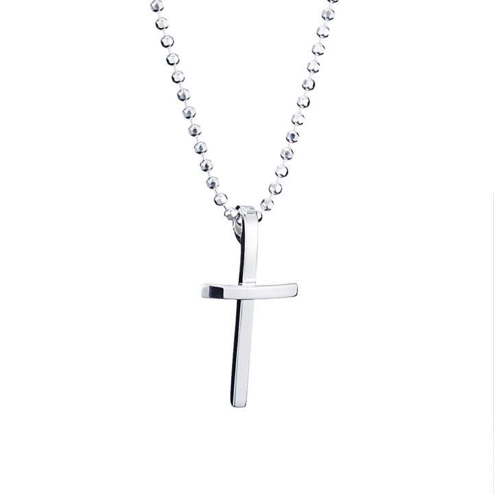 Product Image for Efva Attling Little Thin Cross Hängeschmuck Silber 45 cm