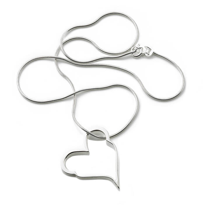 Product Image for Efva Attling Crazy Heart Hängeschmuck Silber 42 cm