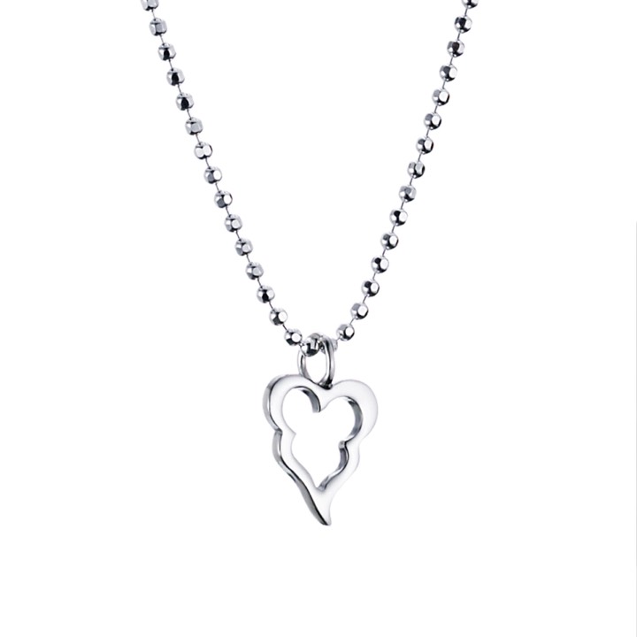 Product Image for Efva Attling Little Crazy Heart Hängeschmuck Silber 42 cm