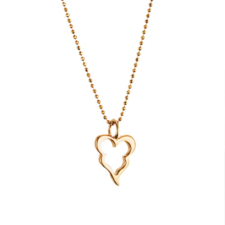 Product Image for Efva Attling Little Crazy Heart Halsketten Gold 40 cm